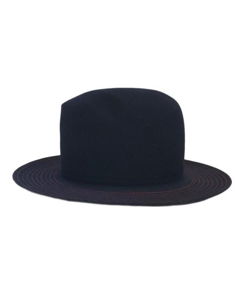 THE FACTORY MADE（ザファクトリーメイド）THE FACTORY MADE (ザファクトリーメイド) HEADS (ヘッズ) BRIM STITCH HAT ブラック サイズ:59cmの古着・服飾アイテム