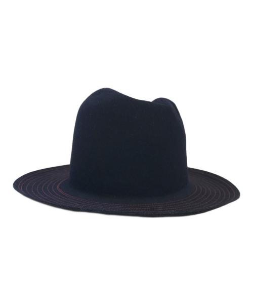 THE FACTORY MADE（ザファクトリーメイド）THE FACTORY MADE (ザファクトリーメイド) HEADS (ヘッズ) BRIM STITCH HAT ブラック サイズ:59cmの古着・服飾アイテム