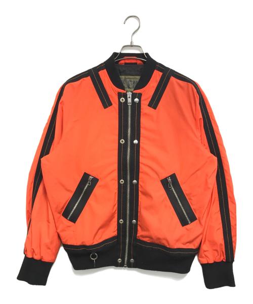 DIESEL（ディーゼル）DIESEL (ディーゼル) ボンバージャケット オレンジ サイズ:Mの古着・服飾アイテム