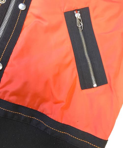 DIESEL（ディーゼル）DIESEL (ディーゼル) ボンバージャケット オレンジ サイズ:Mの古着・服飾アイテム