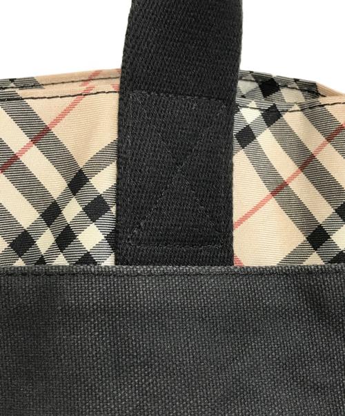 BURBERRY BLUE LABEL（バーバリー ブルー レーベル）BURBERRY BLUE LABEL (バーバリー ブルー レーベル) ノバチェックトートバッグ ブラック サイズ:表記なしの古着・服飾アイテム
