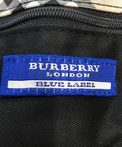 BURBERRY BLUE LABEL（バーバリー ブルー レーベル）BURBERRY BLUE LABEL (バーバリー ブルー レーベル) ノバチェックトートバッグ ブラック サイズ:表記なしの古着・服飾アイテム