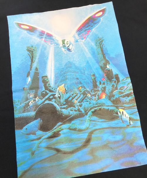 ムービーTシャツ（ムービーTシャツ）ムービーTシャツ (ムービーTシャツ) 90s MOTHRA 2(モスラ2) ムービーTシャツ ブラック サイズ:Lの古着・服飾アイテム