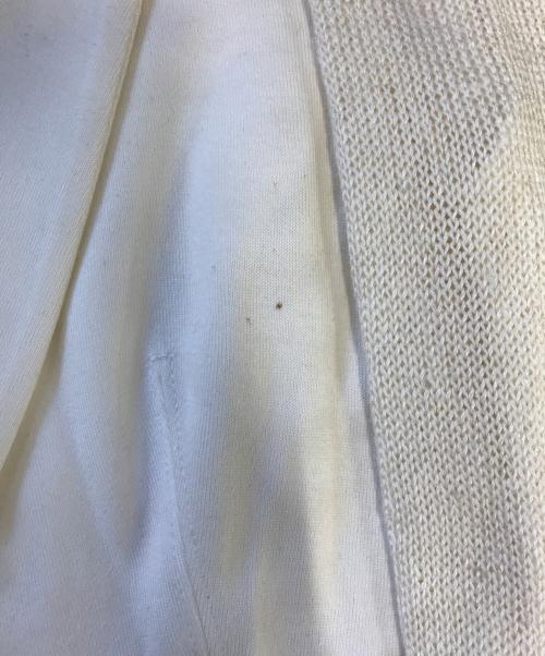 BRUNELLO CUCINELLI（ブルネロクチネリ）BRUNELLO CUCINELLI (ブルネロクチネリ) 異素材切替テーラードジャケット ホワイト サイズ:Lの古着・服飾アイテム