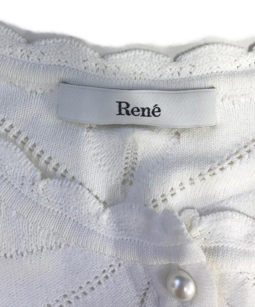 Rene（ルネ）Rene (ルネ) カーディガン ホワイト サイズ:34の古着・服飾アイテム