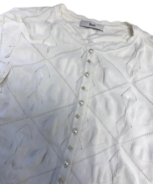 Rene（ルネ）Rene (ルネ) カーディガン ホワイト サイズ:34の古着・服飾アイテム