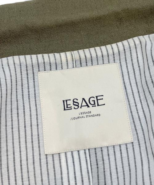 LESSAGE（レサージュ）LESSAGE (レサージュ) テーラードジャケット オリーブ サイズ:表記なしの古着・服飾アイテム
