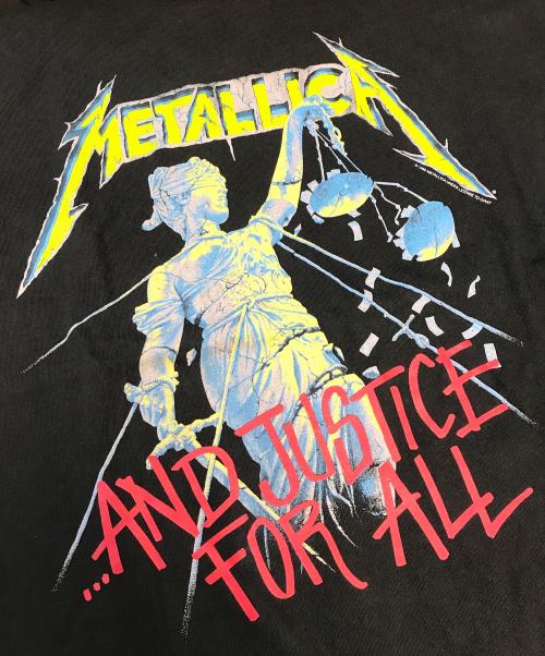 バンドTシャツ（バンドTシャツ）バンドTシャツ (バンドTシャツ) 90s METALLICA(メタリカ) バンドTシャツ ブラック サイズ:Lの古着・服飾アイテム