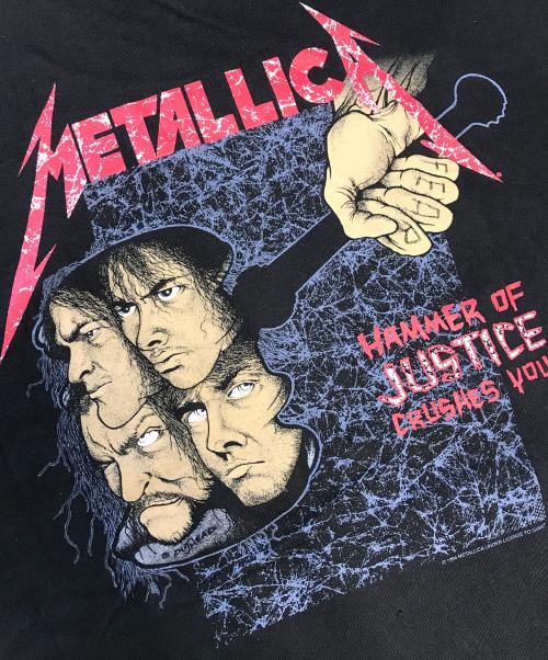 バンドTシャツ（バンドTシャツ）バンドTシャツ (バンドTシャツ) 90s METALLICA(メタリカ) バンドTシャツ ブラック サイズ:Lの古着・服飾アイテム