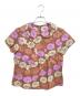 ROBE DE CHAMBRE COMME DES GARCONS（ローブドシャンブル コムデギャルソン）の古着「丸襟花柄ブラウス」｜ブラウン