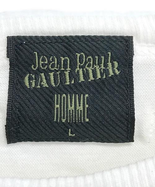 Jean Paul GAULTIER（ジャンポールゴルチェ）Jean Paul GAULTIER (ジャンポールゴルチェ) ロゴプリントTシャツ ホワイト サイズ:Lの古着・服飾アイテム