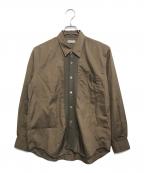 COMME des GARCONS HOMMEコムデギャルソン オム）の古着「縮絨切替シャツ」｜オリーブ