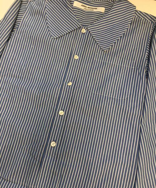 JUNYA WATANABE COMME des GARCONS（ジュンヤワタナベ コムデギャルソン）JUNYA WATANABE COMME des GARCONS ((ジュンヤワタナベ コムデギャルソン) 90's ストライプシャツ ブルー サイズ:不明の古着・服飾アイテム