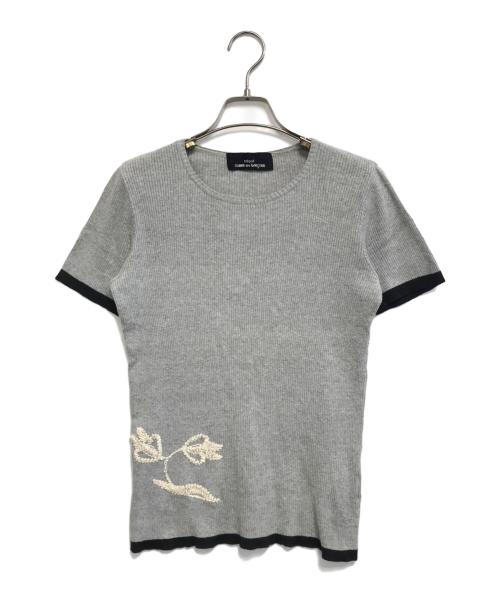 tricot COMME des GARCONS（トリココムデギャルソン）tricot COMME des GARCONS (トリココムデギャルソン) リブカットソー グレー サイズ:表記なしの古着・服飾アイテム
