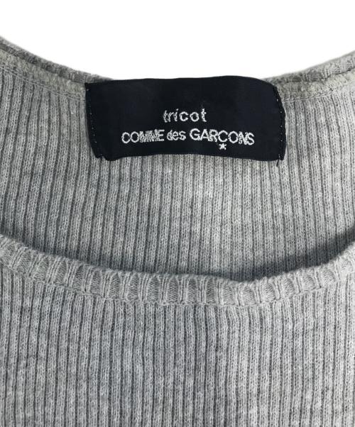 tricot COMME des GARCONS（トリココムデギャルソン）tricot COMME des GARCONS (トリココムデギャルソン) リブカットソー グレー サイズ:表記なしの古着・服飾アイテム