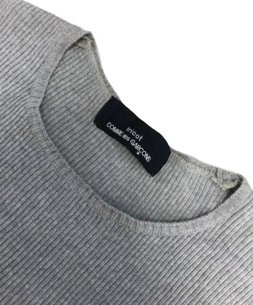 tricot COMME des GARCONS（トリココムデギャルソン）tricot COMME des GARCONS (トリココムデギャルソン) リブカットソー グレー サイズ:表記なしの古着・服飾アイテム