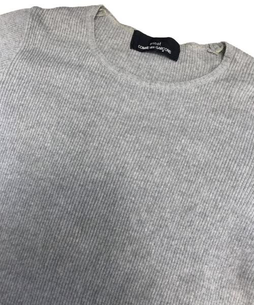 tricot COMME des GARCONS（トリココムデギャルソン）tricot COMME des GARCONS (トリココムデギャルソン) リブカットソー グレー サイズ:表記なしの古着・服飾アイテム