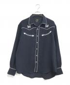 Needlesニードルズ）の古着「Cowboy Embroidered Shirt」｜ネイビー