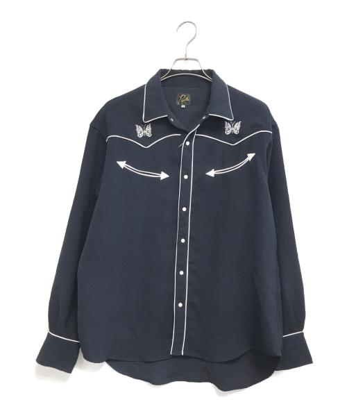 Needles（ニードルズ）Needles (ニードルズ) Cowboy Embroidered Shirt ネイビー サイズ:Mの古着・服飾アイテム