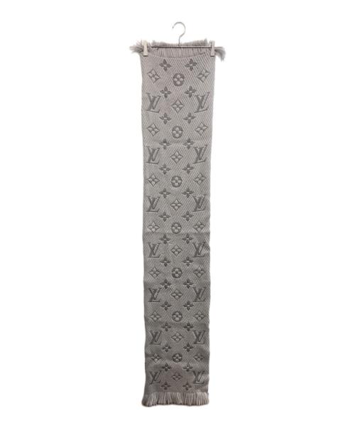 LOUIS VUITTON（ルイ ヴィトン）LOUIS VUITTON (ルイ ヴィトン) マフラー グレー サイズ:表記なしの古着・服飾アイテム