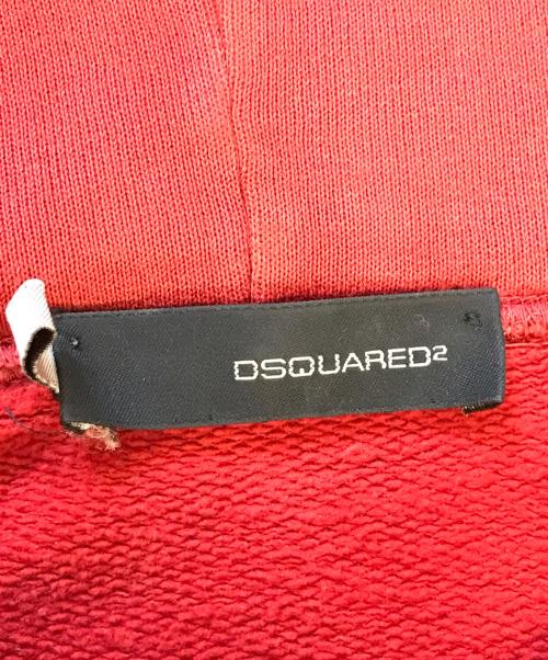DSQUARED2（ディースクエアード）DSQUARED2 (ディースクエアード) Happy Jesus Red Hoodie レッド サイズ:Mの古着・服飾アイテム