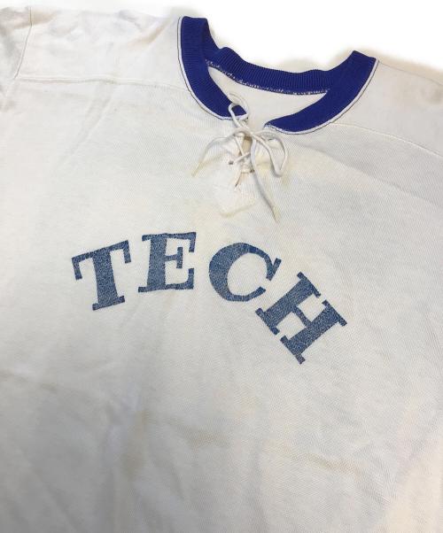 VINTAGE（ヴィンテージ）VINTAGE (ヴィンテージ) ナンバリング ゲームシャツ ホワイト×ブルー サイズ:表記なしの古着・服飾アイテム