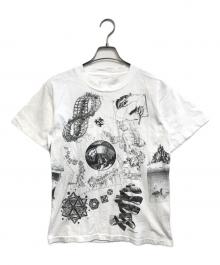 ESCHER（エッシャー）の古着「90's  アートプリントTシャツ」｜ホワイト