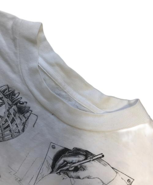 ESCHER（エッシャー）ESCHER (エッシャー) 90's  アートプリントTシャツ ホワイト サイズ:表記なしの古着・服飾アイテム