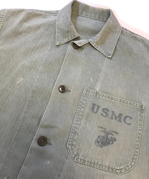 VINTAGE MILITARY（ヴィンテージ ミリタリー）VINTAGE MILITARY (ヴィンテージ ミリタリー) USMC P-47 HBTジャケット グリーン サイズ:表記なしの古着・服飾アイテム