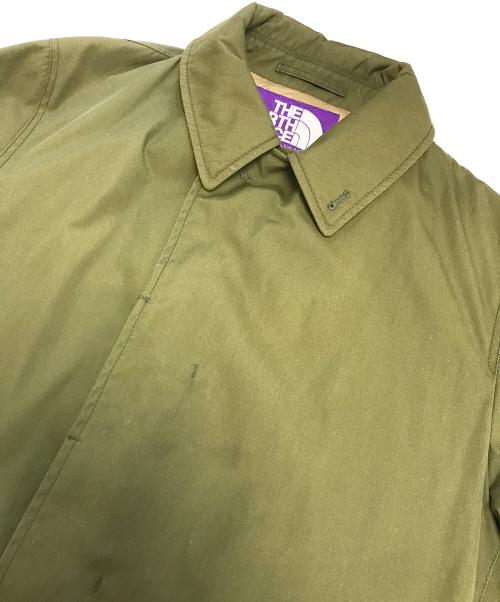 THE NORTHFACE PURPLELABEL（ザ・ノースフェイス パープルレーベル）THE NORTHFACE PURPLELABEL (ザ・ノースフェイス パープルレーベル) ベイヘッドクロスステンカラーコート グリーン サイズ:Mの古着・服飾アイテム