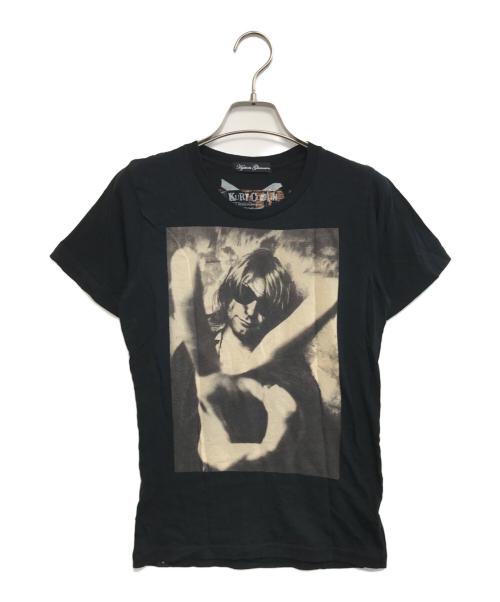 Hysteric Glamour（ヒステリックグラマー）Hysteric Glamour (ヒステリックグラマー) Kurt Cobain (カートコバーン) プリントTシャツ ブラック サイズ:FREEの古着・服飾アイテム