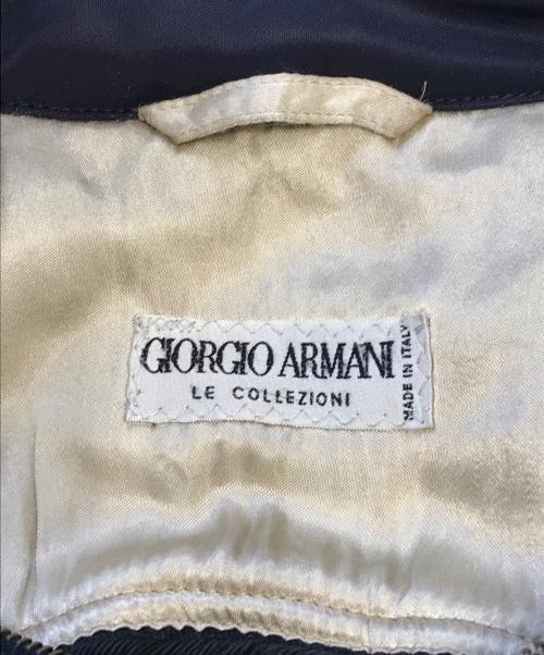 GIORGIO ARMANI（ジョルジオアルマーニ）GIORGIO ARMANI (ジョルジオアルマーニ) 裏地ボアナイロンブルゾン ネイビー サイズ:不明の古着・服飾アイテム