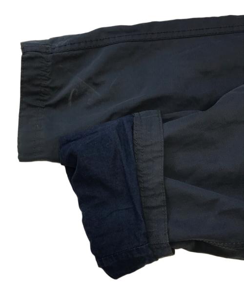 ARMANI JEANS（アルマーニジーンズ）ARMANI JEANS (アルマーニジーンズ) ショート丈ノーカラージャケット ネイビー サイズ:52の古着・服飾アイテム