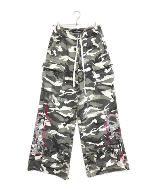 RYE CHASIN（ライチェイシン）RYE CHASIN (ライチェイシン) カモフラカーゴパンツ グレー サイズ:2の古着・服飾アイテム