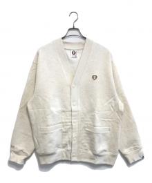 Aape BY A BATHING APE（エーエイプ バイ アベイシングエイプ）の古着「スウェットカーディガン」｜ベージュ
