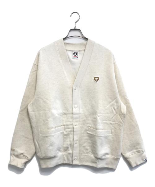 Aape BY A BATHING APE（エーエイプ バイ アベイシングエイプ）Aape BY A BATHING APE (エーエイプ バイ アベイシングエイプ) スウェットカーディガン ベージュ サイズ:XLの古着・服飾アイテム