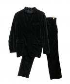 DOLCE & GABBANAドルチェ＆ガッバーナ）の古着「ベロアセットアップ」｜ブラック