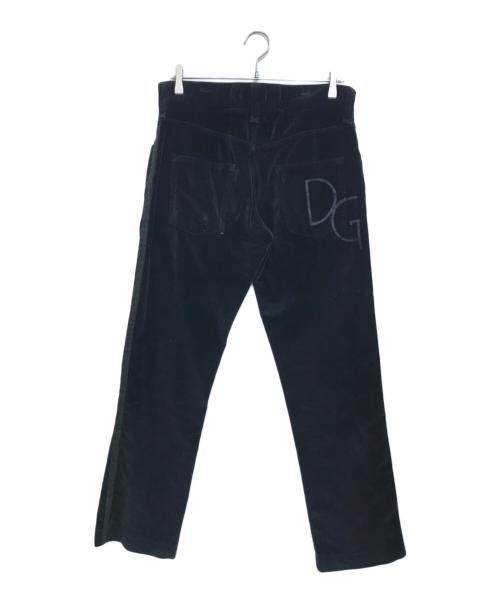 DOLCE & GABBANA（ドルチェ＆ガッバーナ）DOLCE & GABBANA (ドルチェ＆ガッバーナ) ベロアセットアップ ブラック サイズ:46の古着・服飾アイテム