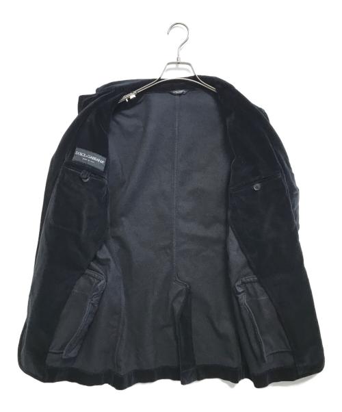 DOLCE & GABBANA（ドルチェ＆ガッバーナ）DOLCE & GABBANA (ドルチェ＆ガッバーナ) ベロアセットアップ ブラック サイズ:46の古着・服飾アイテム