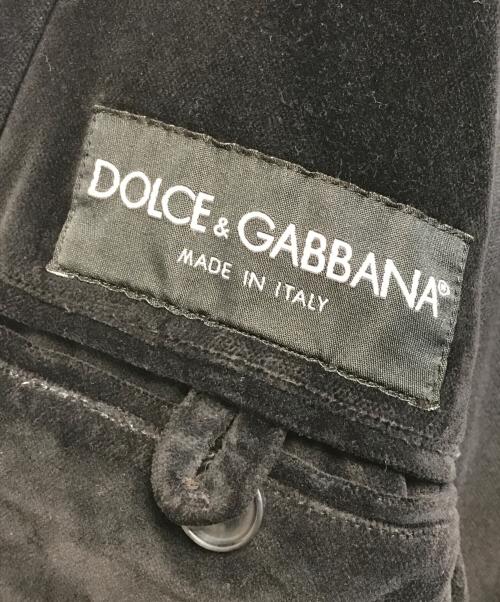 DOLCE & GABBANA（ドルチェ＆ガッバーナ）DOLCE & GABBANA (ドルチェ＆ガッバーナ) ベロアセットアップ ブラック サイズ:46の古着・服飾アイテム