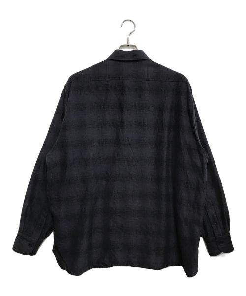 COMOLI（コモリ）COMOLI (コモリ) ウールシルク ワークシャツ ネイビー サイズ:表記なしの古着・服飾アイテム