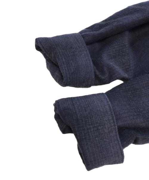 COMOLI（コモリ）COMOLI (コモリ) ウールシルク ワークシャツ ネイビー サイズ:表記なしの古着・服飾アイテム