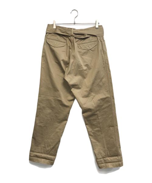 COMOLI（コモリ）COMOLI (コモリ) ベルテッドチノパンツ ベージュ サイズ:1の古着・服飾アイテム