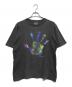 ONEITA（オニータ）の古着「PUSHEAD(パスヘッド) グラフィックプリントTシャツ」｜ブラック