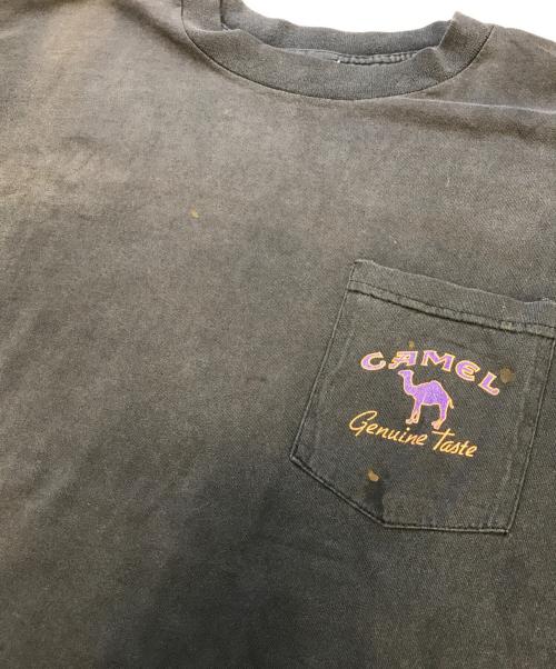 CAMEL（キャメル）CAMEL (キャメル) ポケットTシャツ ブラック サイズ:XLの古着・服飾アイテム