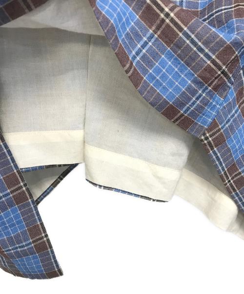 tricot COMME des GARCONS（トリココムデギャルソン）tricot COMME des GARCONS (トリココムデギャルソン) ドッキングブラウス ブルー サイズ:表記なしの古着・服飾アイテム