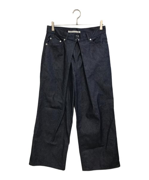 JOHN LAWRENCE SULLIVAN（ジョン ローレンス サリバン）JOHN LAWRENCE SULLIVAN (ジョン ローレンス サリバン) RIGID DENIM WIDE PANTS インディゴ サイズ:46の古着・服飾アイテム