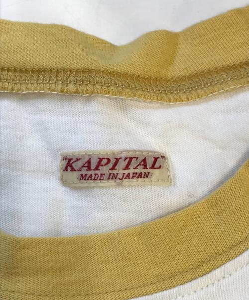 KAPITAL（キャピタル）KAPITAL (キャピタル) Jersey Ringer T-Shirt ホワイト サイズ:SIZE2の古着・服飾アイテム