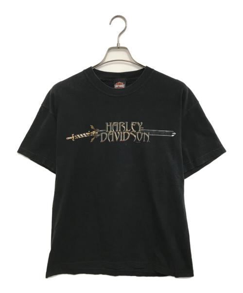 HARLEY-DAVIDSON（ハーレーダビッドソン）HARLEY-DAVIDSON (ハーレーダビッドソン) プリントTシャツ ブラック サイズ:Lの古着・服飾アイテム
