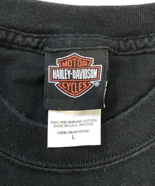 HARLEY-DAVIDSON（ハーレーダビッドソン）HARLEY-DAVIDSON (ハーレーダビッドソン) プリントTシャツ ブラック サイズ:Lの古着・服飾アイテム